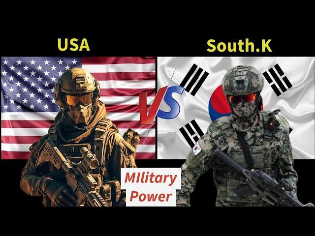 Usa vs South Korea military power comparison 2024 | Comparison Place