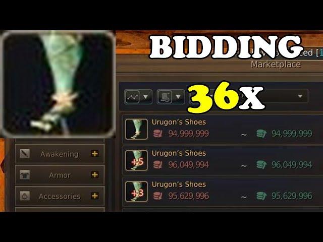 BDO | Bidding on 36 Urugon's Shoes