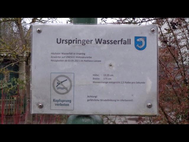 Urspringer Wasserfall #UrspringerWasserfall #Aprilscherz #wanderautor #Urspring #wasserfall