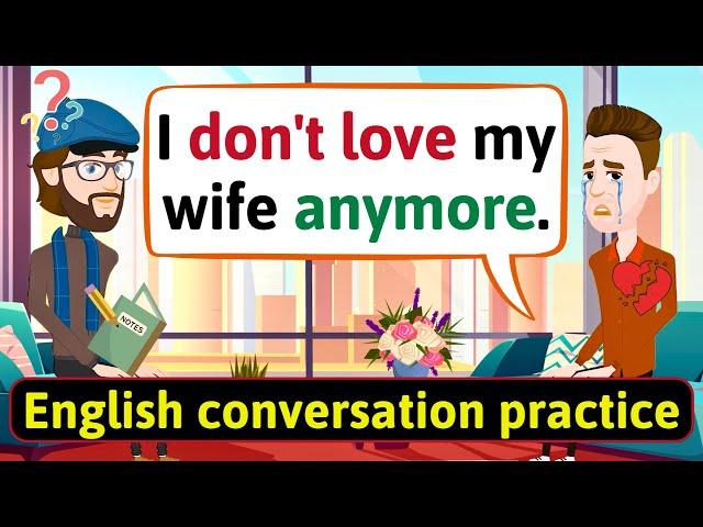 Shadowing English Conversation Practice (Family crisis) Improve English Speaking Skills