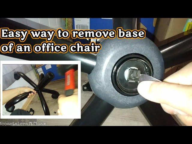 How to: Remove office chair base || Disassembling an office chair