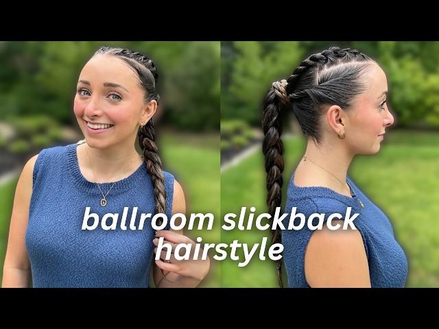 testing the ViRAL ballroom slickback hair ft brooklyn