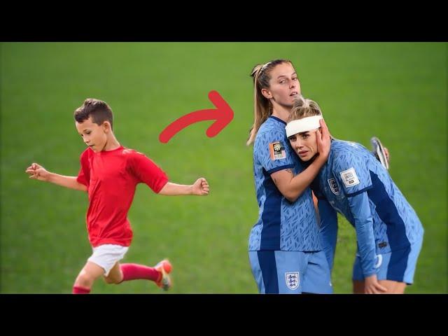 12 Year Old Boys DOMINATE U18 Girls In Football Match