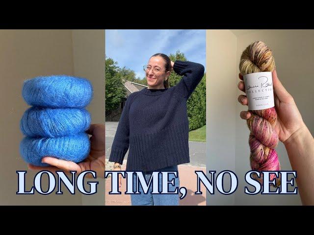 What I’ve been knitting this fall - Amy Sweater, Eun Sweater, Stella Quilt Cushion, Conwy Slipover
