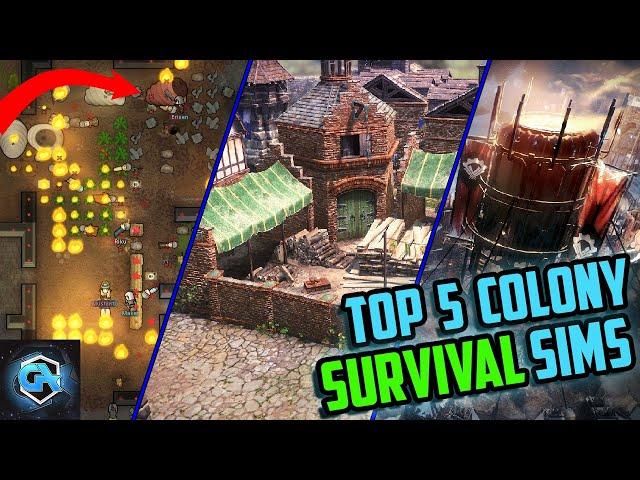 Top 5 BEST Colony Sim Survival Games in 2022! #colonysim #colonysimgames