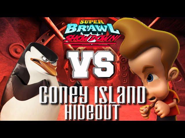 Skipper vs Jimmy Neutron II | Super Brawl Showdown v0.3.0b Full Match Gameplay