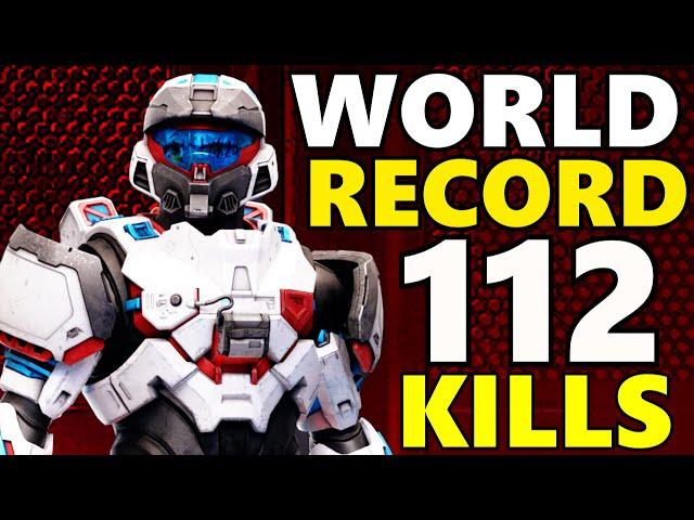 WORLD RECORD Halo Infinite Gameplay - 112 KILLS + 2 Killionaires (Breaker WR)