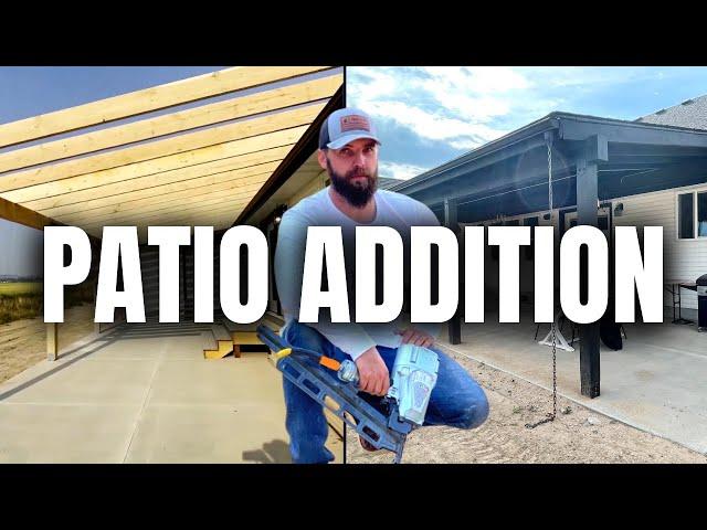 DIY PATIO BUILD || Building a Patio Addition