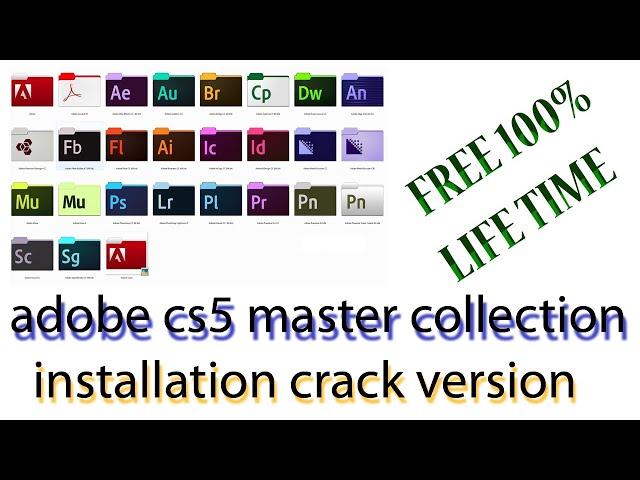 How to Install Adobe cs5 Master Collection/ Adobe Cs5 master installation with free key/Adobe CS5