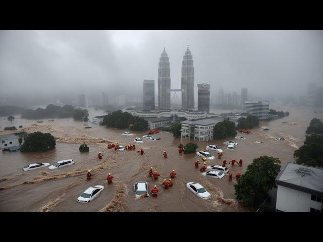 Kuala Lumpur, Malaysia Today! flash floods left the capital under water