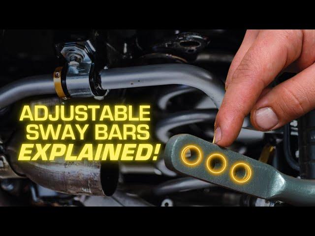 How Adjustable Sway Bars Work: Precision and Performance!