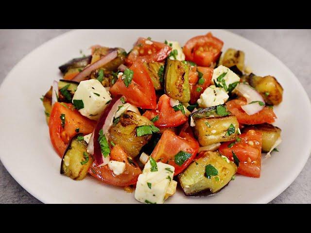 Eggplant and cheese salad. Easy and Delicious Recipe # 146