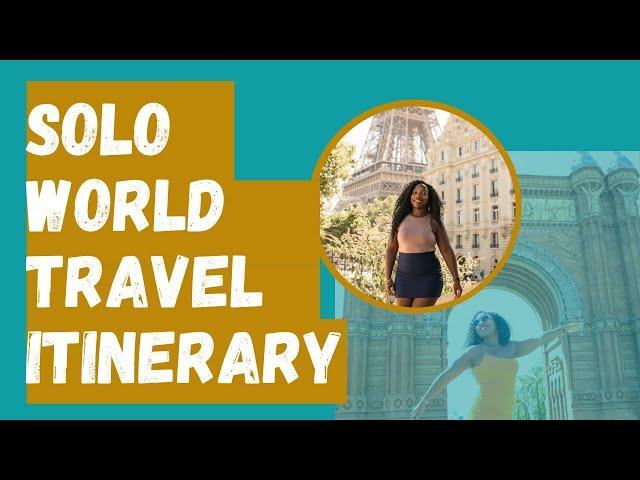 12-month full-time solo travel plan! Learn how to pick your destinations for your long-term travel.