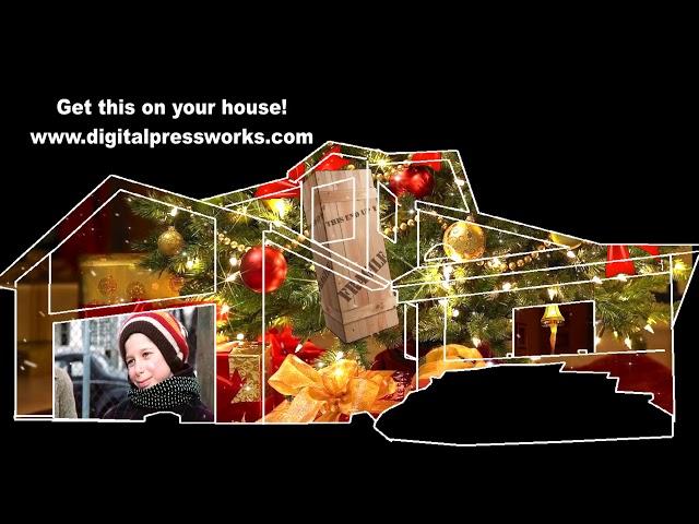 A Christmas Story House Projection Mapping Video Sample