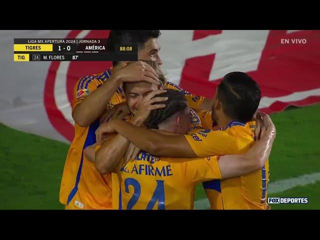  MARCELO FLORES SORPRENDE | Tigres 1-0 América | Jornada 3, Apertura 2024 | Liga MX