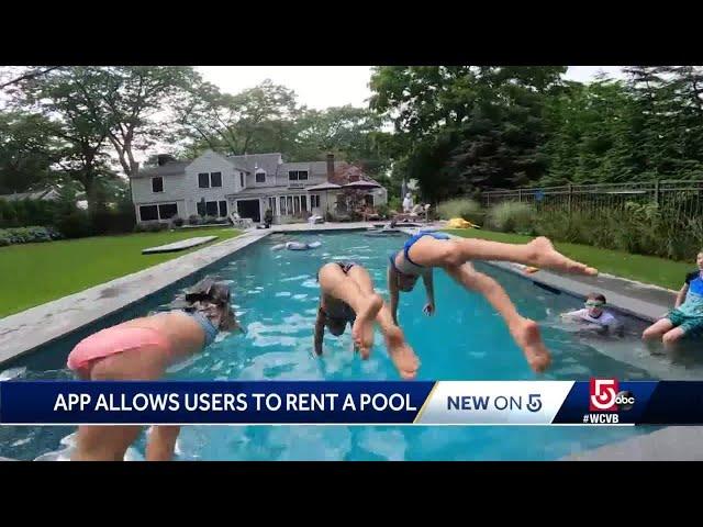 Startup company allows homeowners to rent out backyard pools