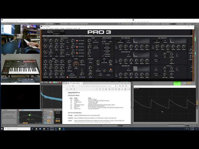 Sequential Pro 3 - VCO Osc Shapes and Shape Mod