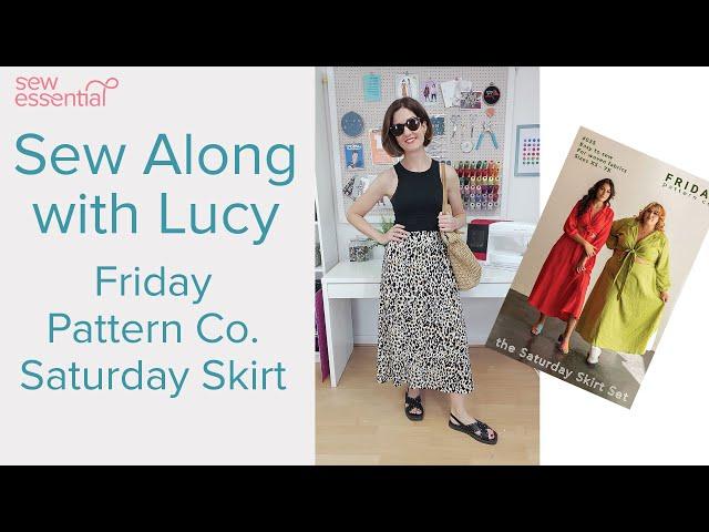 Sew an On Trend Midi Skirt With Me - Friday Pattern Co. Saturday Skirt