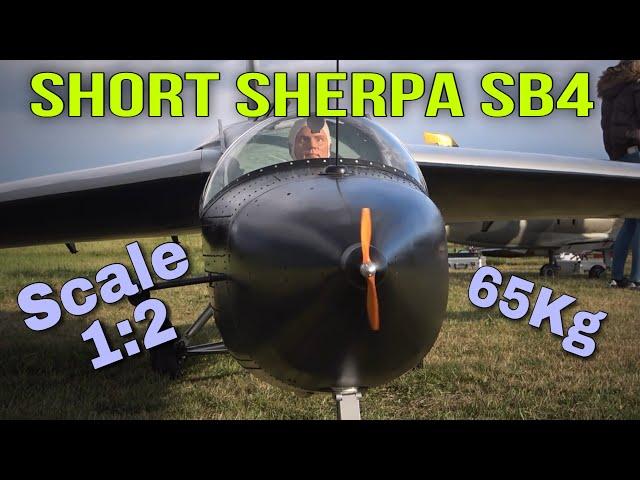 XXXL SHORT SHERPA SB4 | 65KG | Scale 1:2 | Assembly and Evening Flight with Rainbow | Jet Power 2024