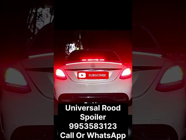 Universal LED Rear Spoiler Carbon Fiber Lip Kit With Brake Light Strip || CALL - 9953583123