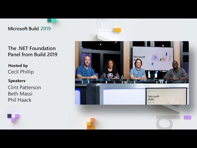 The .NET Foundation Panel from Build 2019