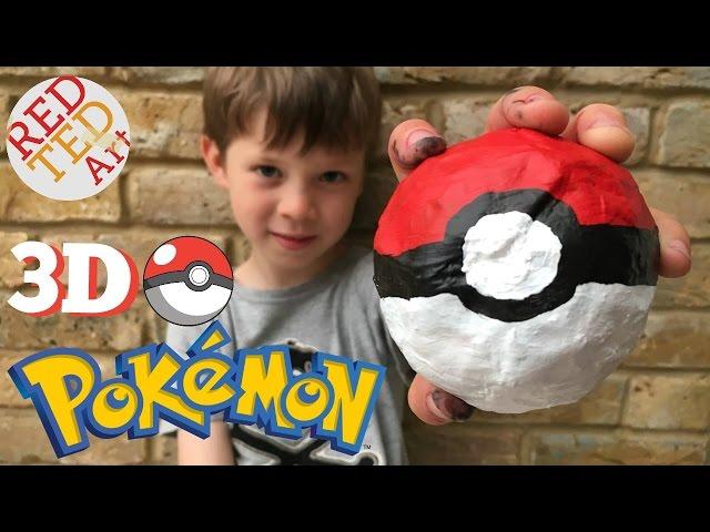 3D Poke Ball DIY - Pokemon Go - Collab wit Carly Toffle