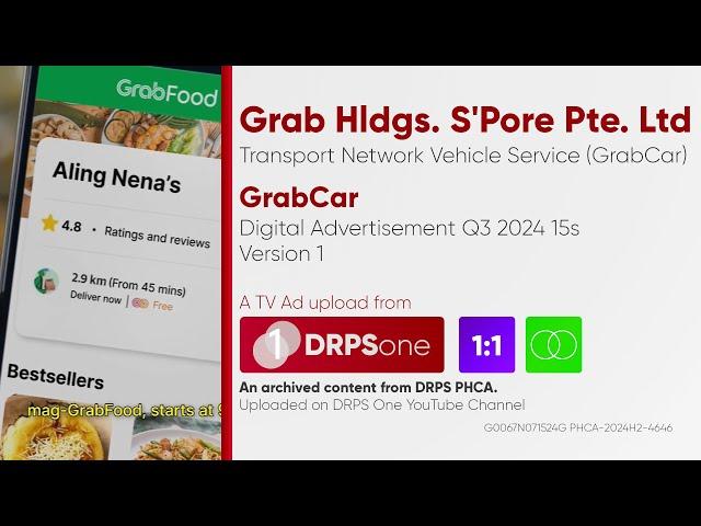 GrabCar Digital Ad Q3 2024 15s (Philippines, Version 1) [1:1/ST]