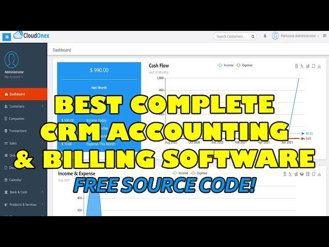 Complete CRM Accounting and Billing Software using PHP MySQL | Free Source Code Download