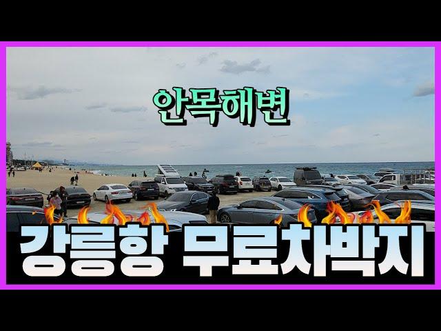 강릉항 &안목해수욕장 차박, 편의시설& 화장실 좋은 강릉 무료 차박지 해돋이 일출 명소 #해안가차박#동해안차박 편의점 및 카페, 강릉회센터