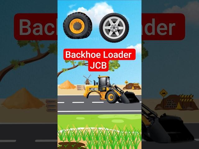 Where is the wheel of backhoe loader JCB? #jcb #backhoe #truck #tractor
