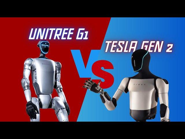 "The Battle of Titans: TESLA OPTIMUS GEN 2 VS UNITREE G1 - Who Will Win?"- Robot Rumble