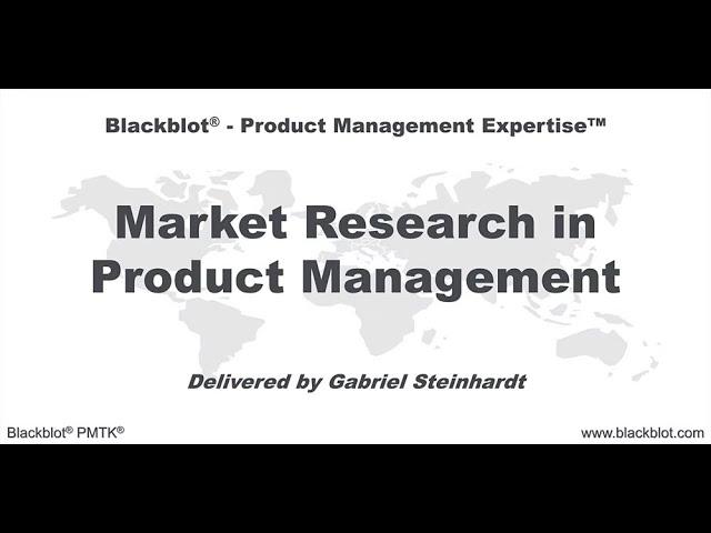 Gabriel Steinhardt - Market Research in Product Management