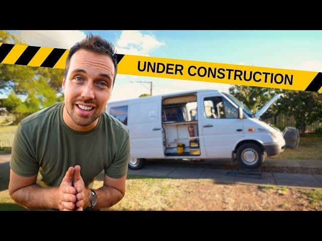 AMATUERS convert a SPRINTER VAN With NO Experience (The beginning)