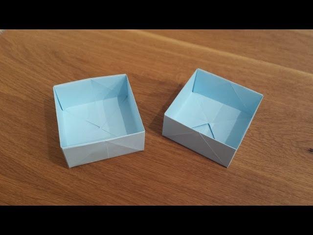 How To Make a Paper Box - Origami