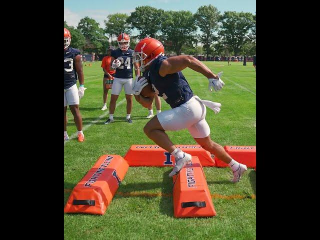 Illini Football | Chase Brown RB Drill