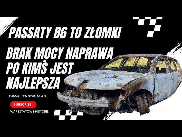 PASSAT B6 Rdzewieje w oczach #brak mocy #ciśnienie doładowania #naprawa po kimś