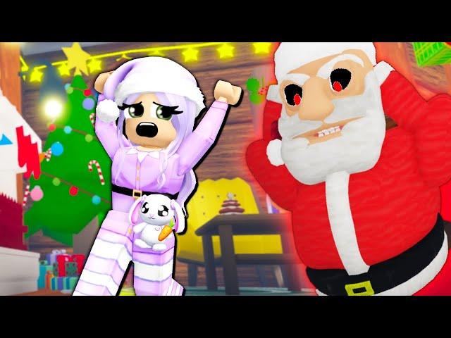 Escape EVIL SANTA Obby! (Roblox)