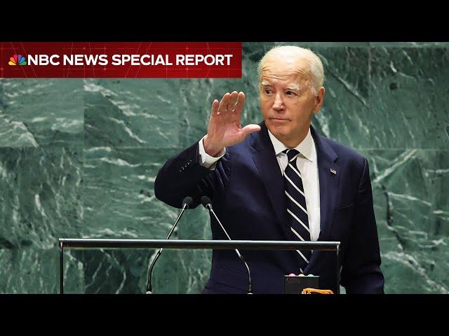 FULL SPEECH: Watch Joe Biden's final address to United Nations General Assembly