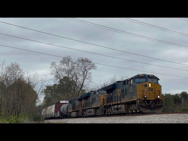 CSX ET44AH 3273 Leads Manifest M542-13 on 11/15/24