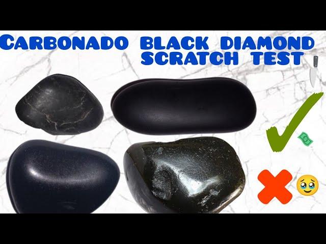 How to identify black diamonds at home | carbonado