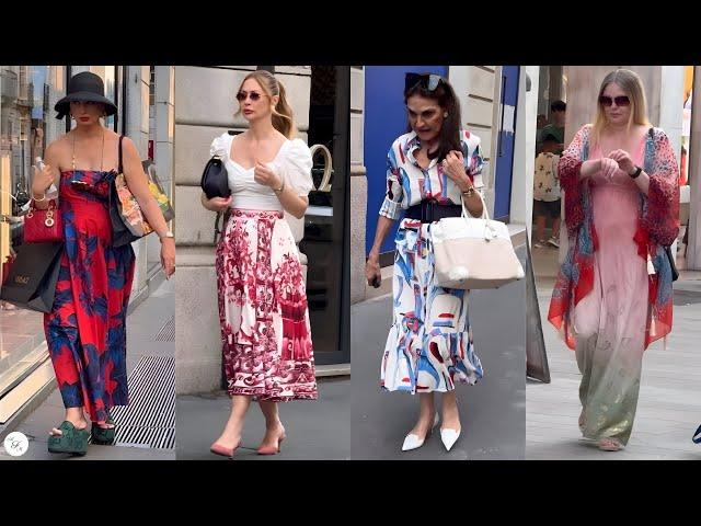 Milanese Shopping Walk 2024 ️ Summer Milan Street Style  Fashion Capital