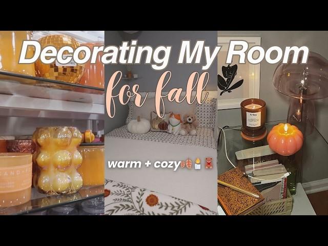 FALL ROOM MAKEOVER 2024 | homegoods + target shopping haul, decorating my room for fall