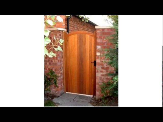 hardwood garden gates