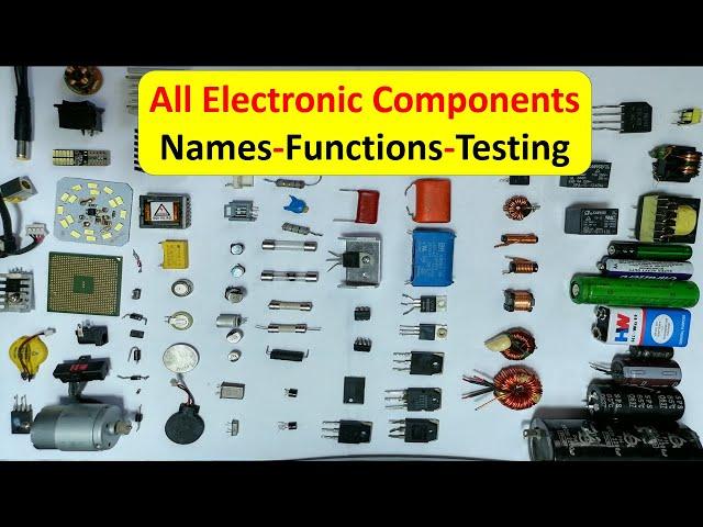 All electronic components names, functions, testing, pictures and symbols - smd components