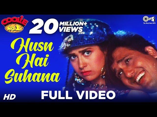 Husn Hai Suhana | Coolie No. 1 | Govinda & Karisma Kapoor | Abhijeet & Chandana Dixit | 90's Hits