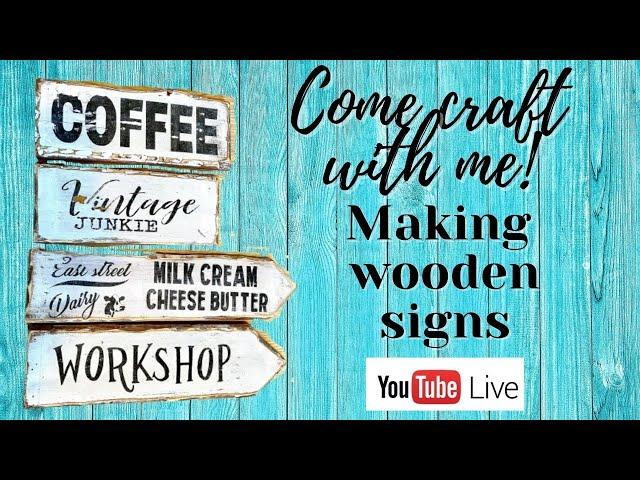 Making wood signs with Mod Podge reverse Graphic technique / Q&A SESSION