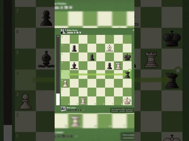 2 BRILLIANT moves in a row by Bobby Fisher #shorts