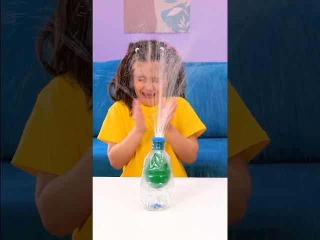 WATER BLAST FUN — Squeeze-Squeeze  Easy Bottle Sprayer Hack! #shorts #funny