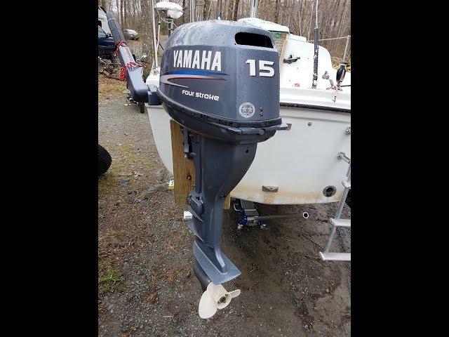 Yamaha 15 HP Outboard on a sailBoat Engine Showcase and Review