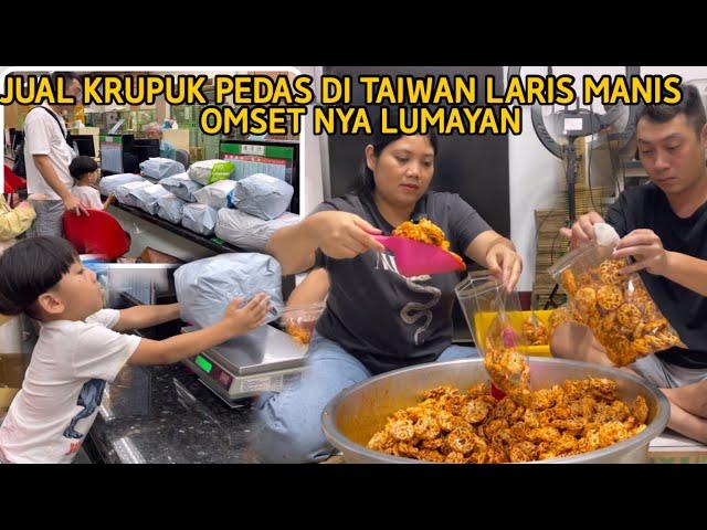 ORDERAN KRUPUK SEMAKIN DERAS SUAMI TAIWAN KU SUDAH LIHAY GORENG KRUPUK